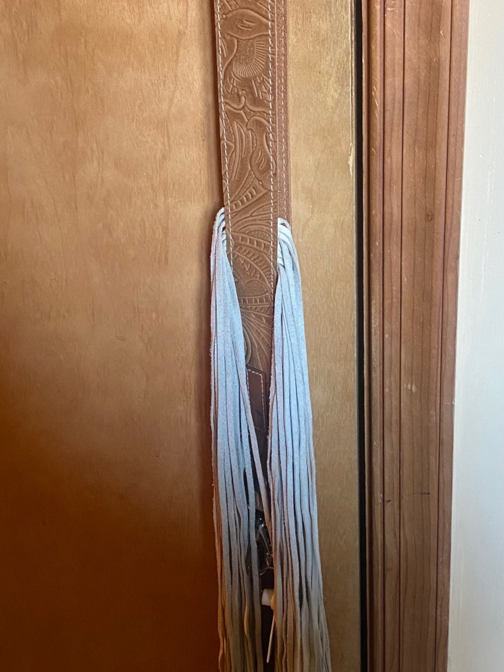 Holy Cow Couture #24583 fringe crossbody strap with snaps